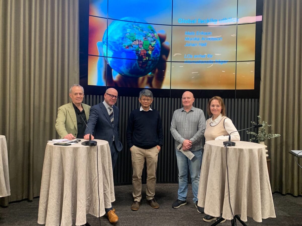 Meeting with the Swedish Trade Union Confederation and local think